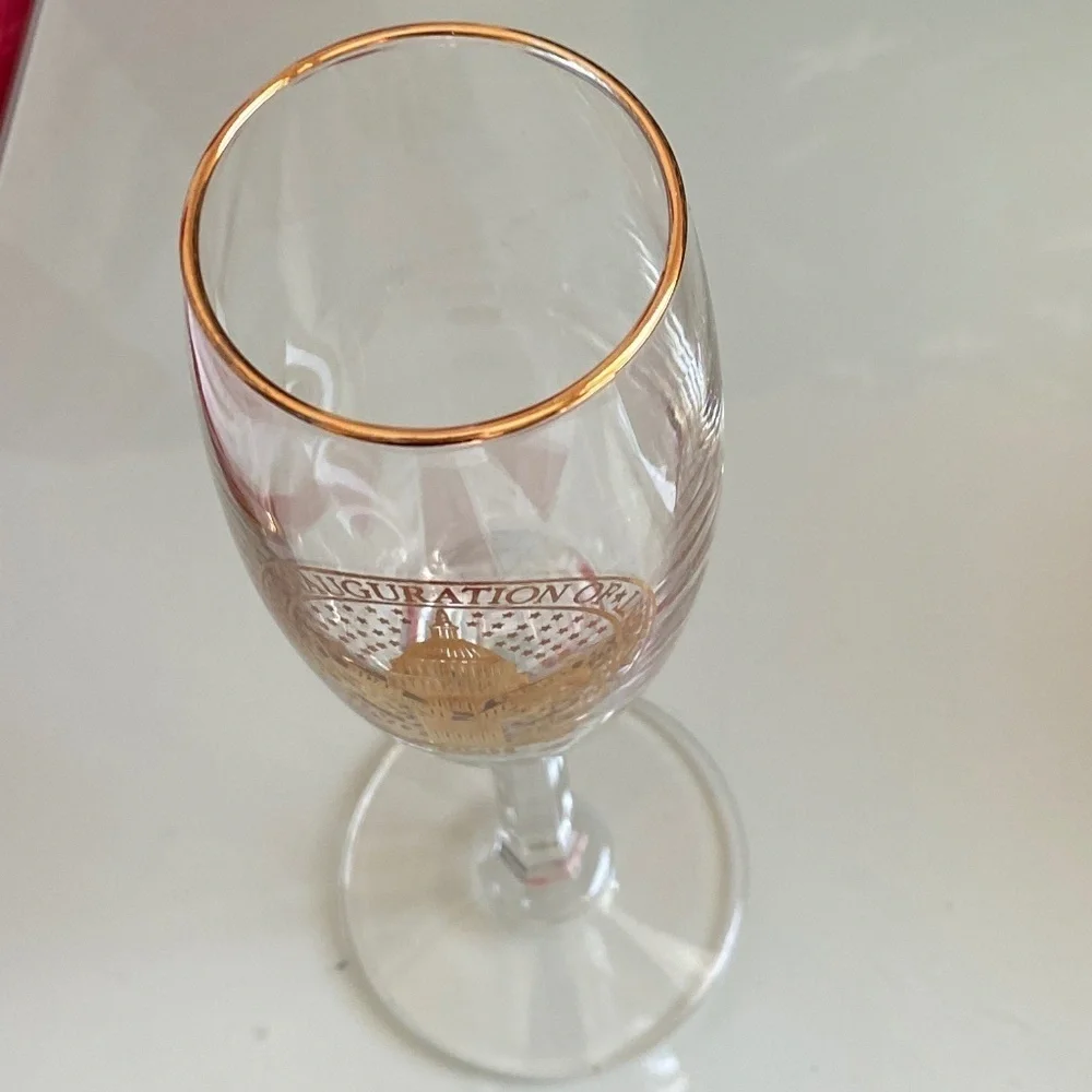 Champaign Glasses 2001 Inauguration of George W. Bush EUC